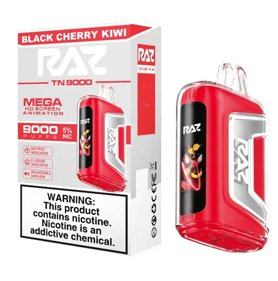 Black Cherry Kiwi Flavor RAZ TN9000 Disposable Vape Black Cherry Kiwi Flavor RAZ TN9000 Disposable Vape