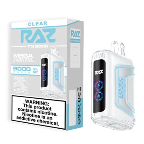Clear Flavor RAZ TN9000 Disposable Vape2 Clear Flavor RAZ TN9000 Disposable Vape